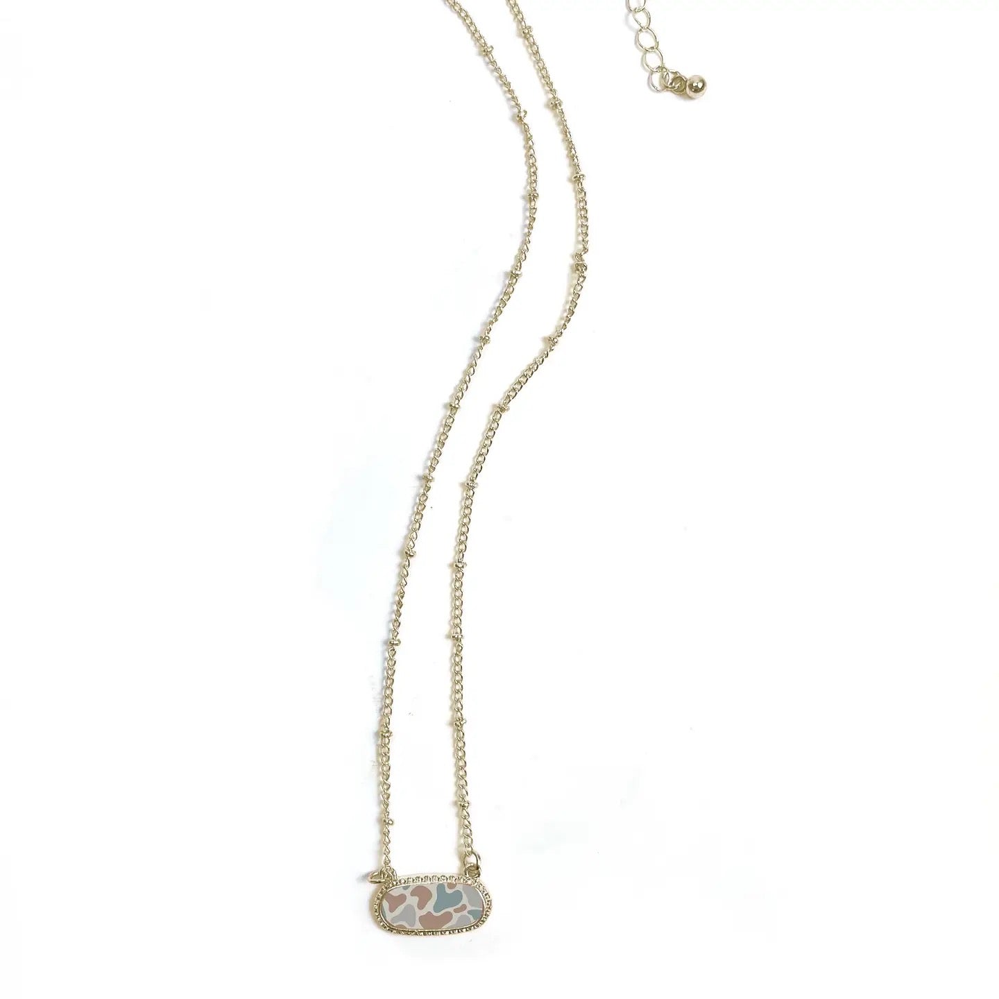 Camo Necklace - Gold