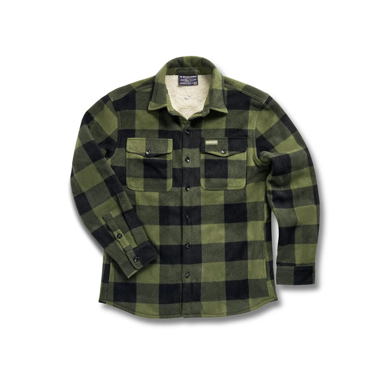 Burlebo Mallard Green Plaid Shacket