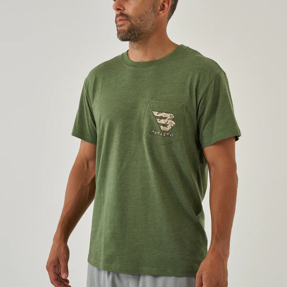 Burlebo Mallard Camo Dog Olive Tee