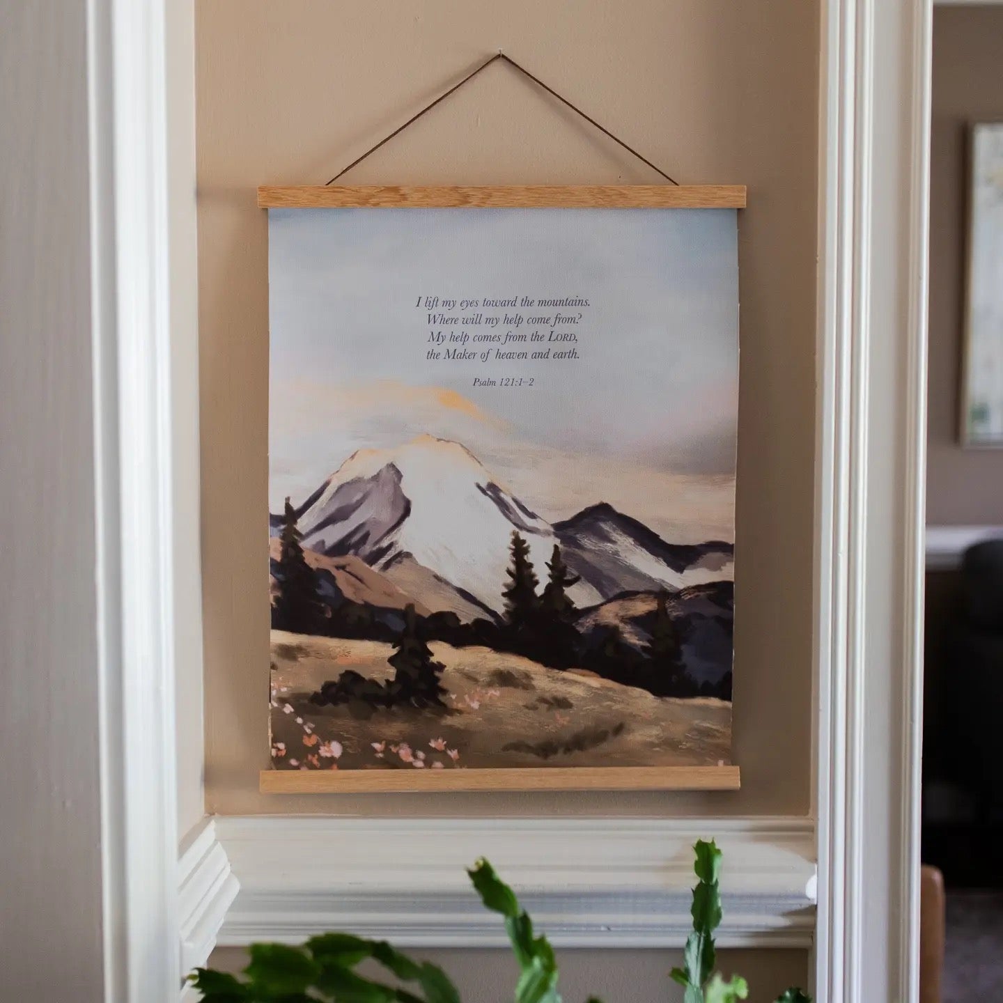 Psalm 121: Mountain Hanging Canvas