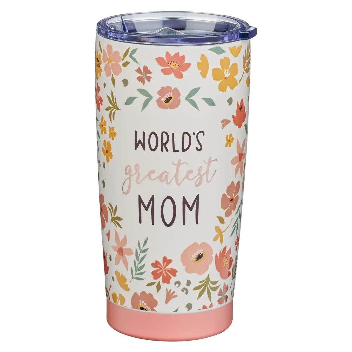 World's Greatest Mom Floral Tumbler