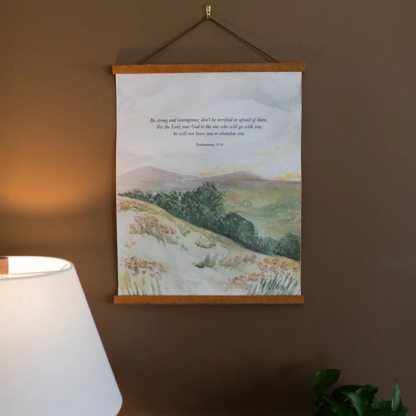 Deut.31 - Field Watercolor Hanging Canvas