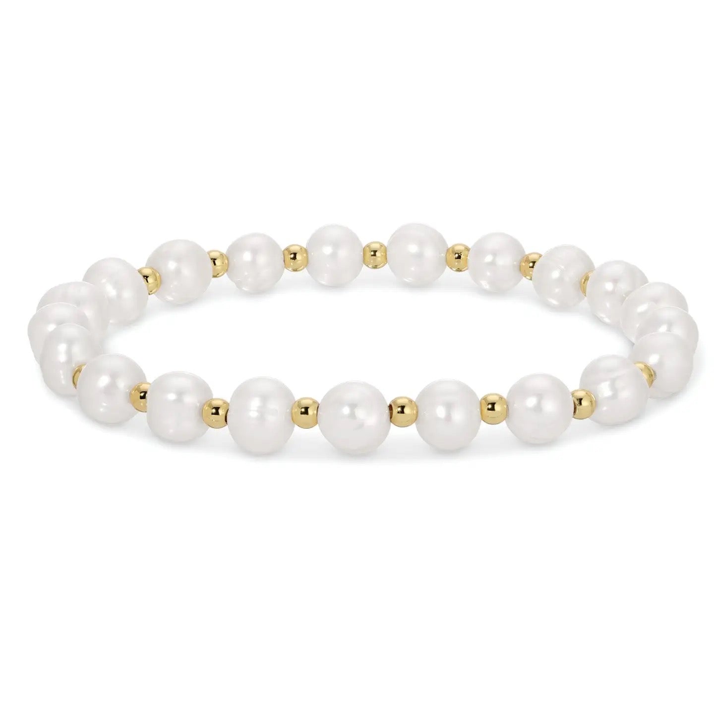 Splendid Iris Pearl and Bead Bracelet