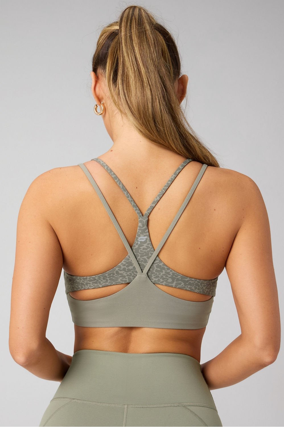 Fabletics Principal Low Impact Bra-Seagrass/Leop