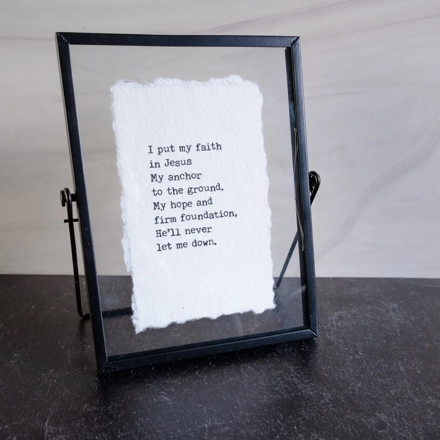 I Put My Faith in Jesus Floating Frame