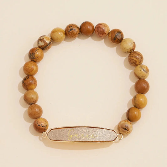 Grace Natural Stone Beaded Bracelet