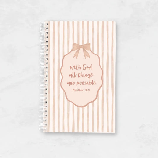 With God All Things Are Possible Notebook