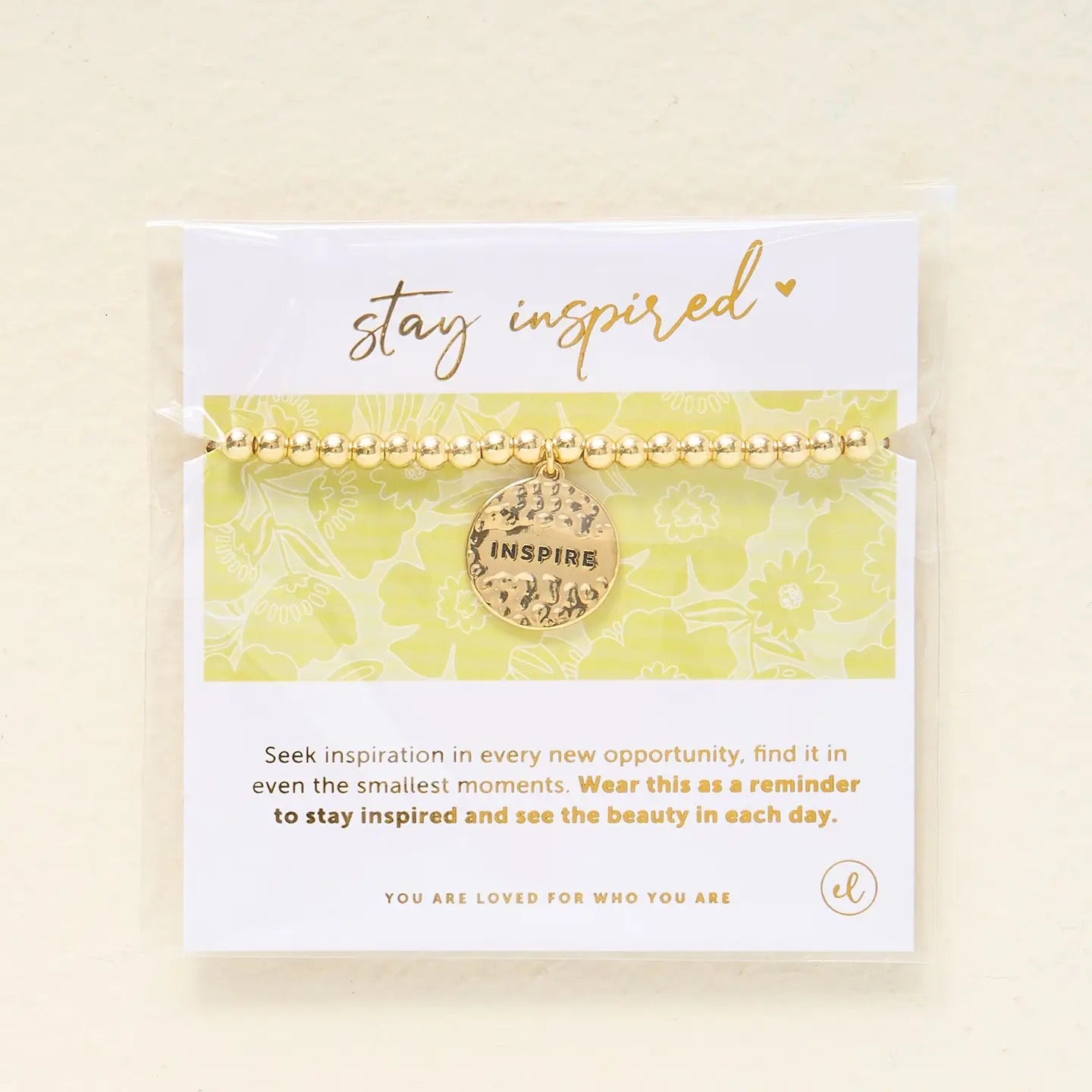 Inspire Charm Bracelet - Gold