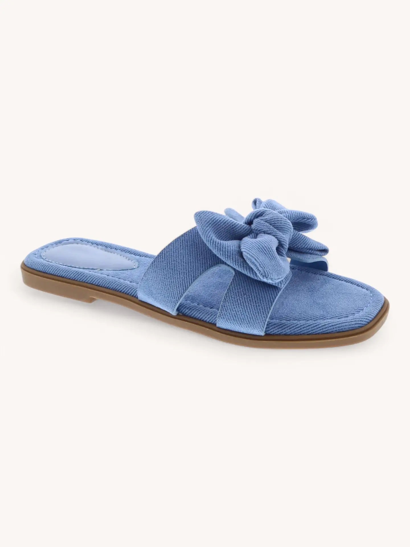 Blue Denim Bow Sandal