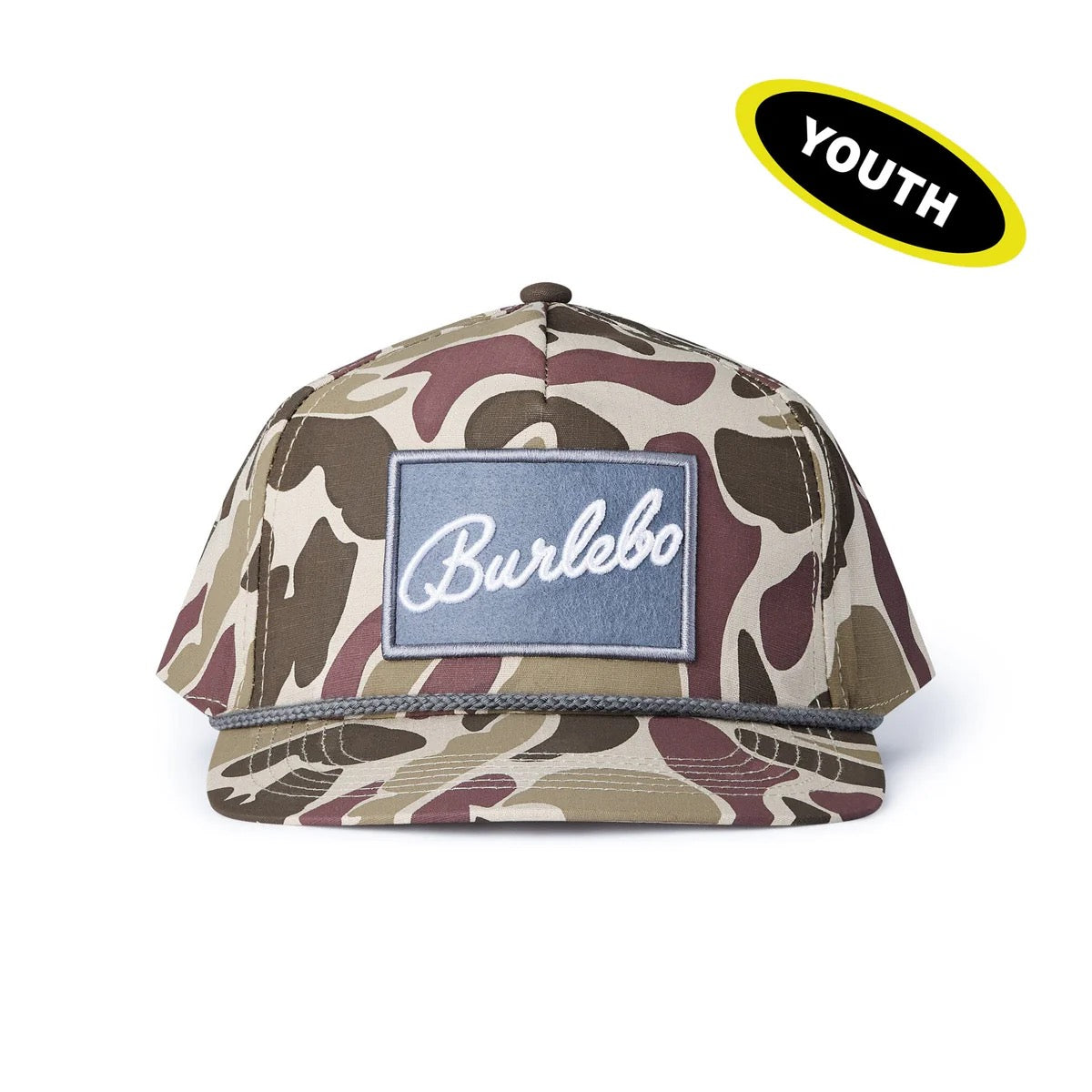 Burlebo Youth Grey Patch Camo Hat
