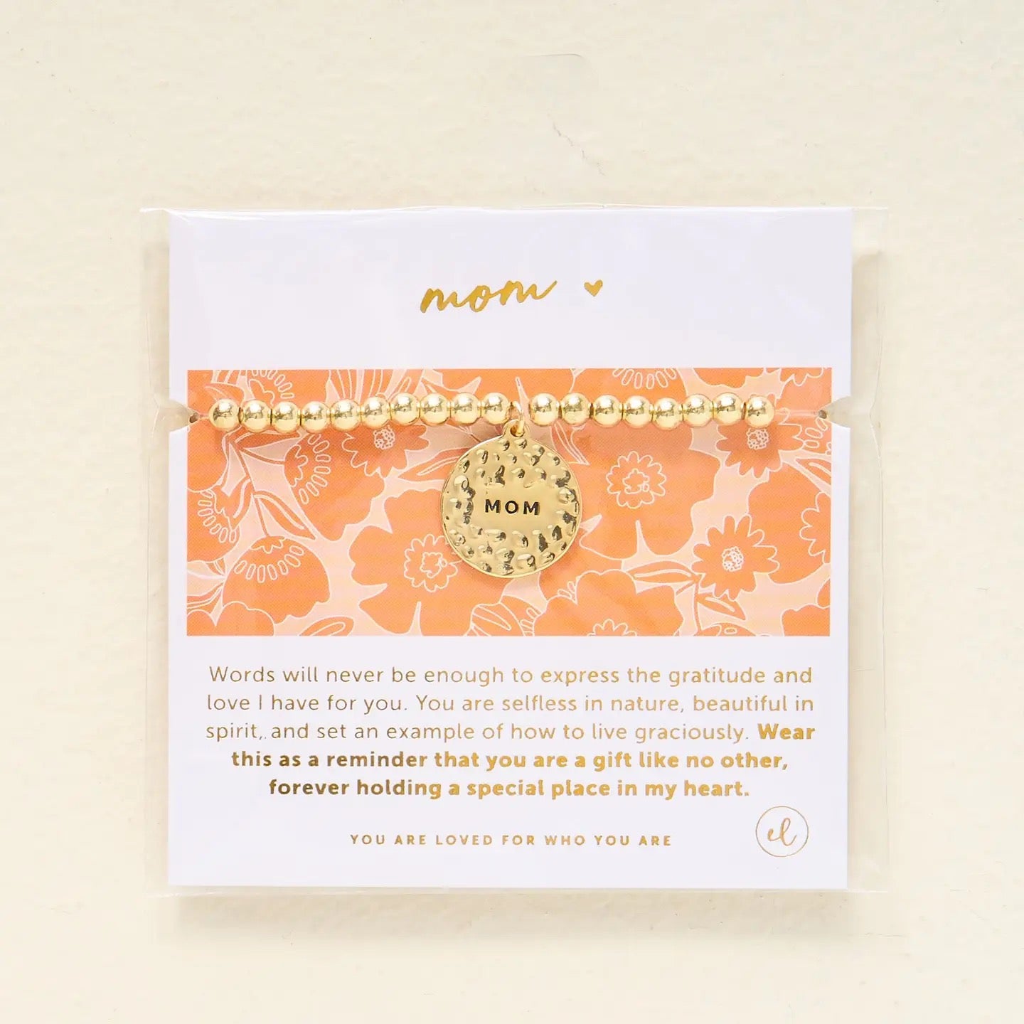 Mom Charm Bracelet - Gold