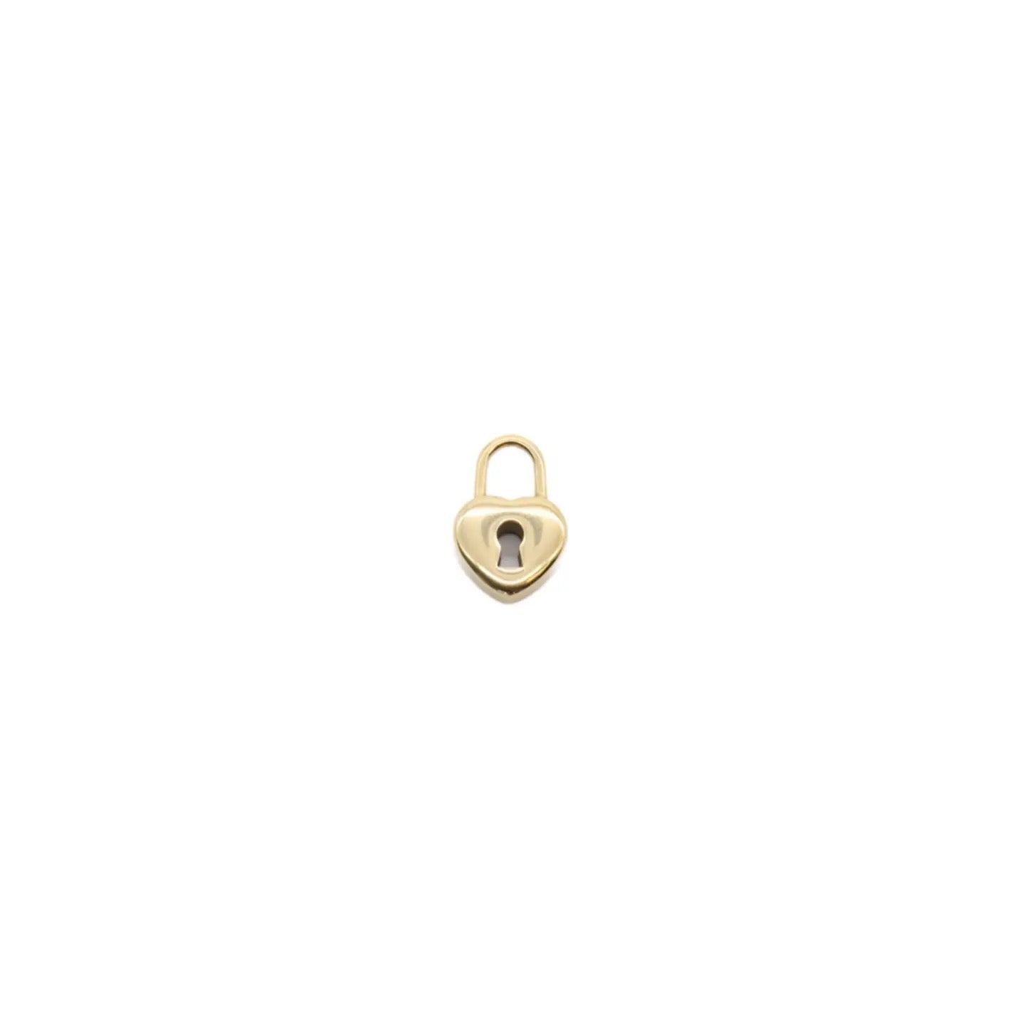 Gold Heart Locket Charm