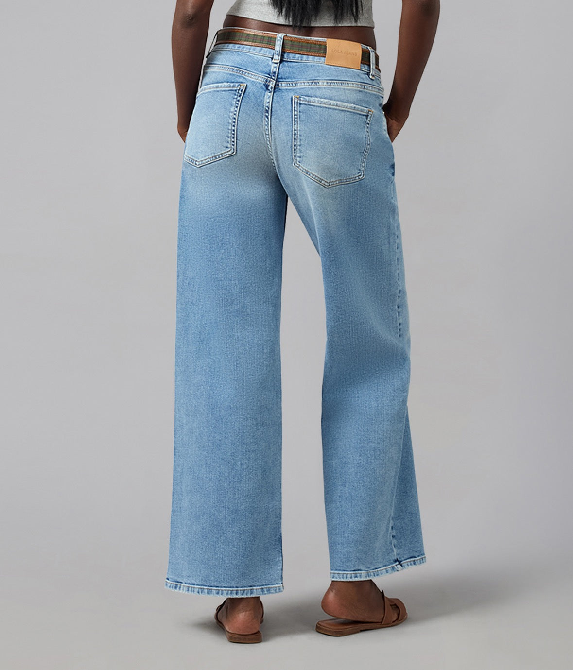 Lola Mid Rise Straight Jeans