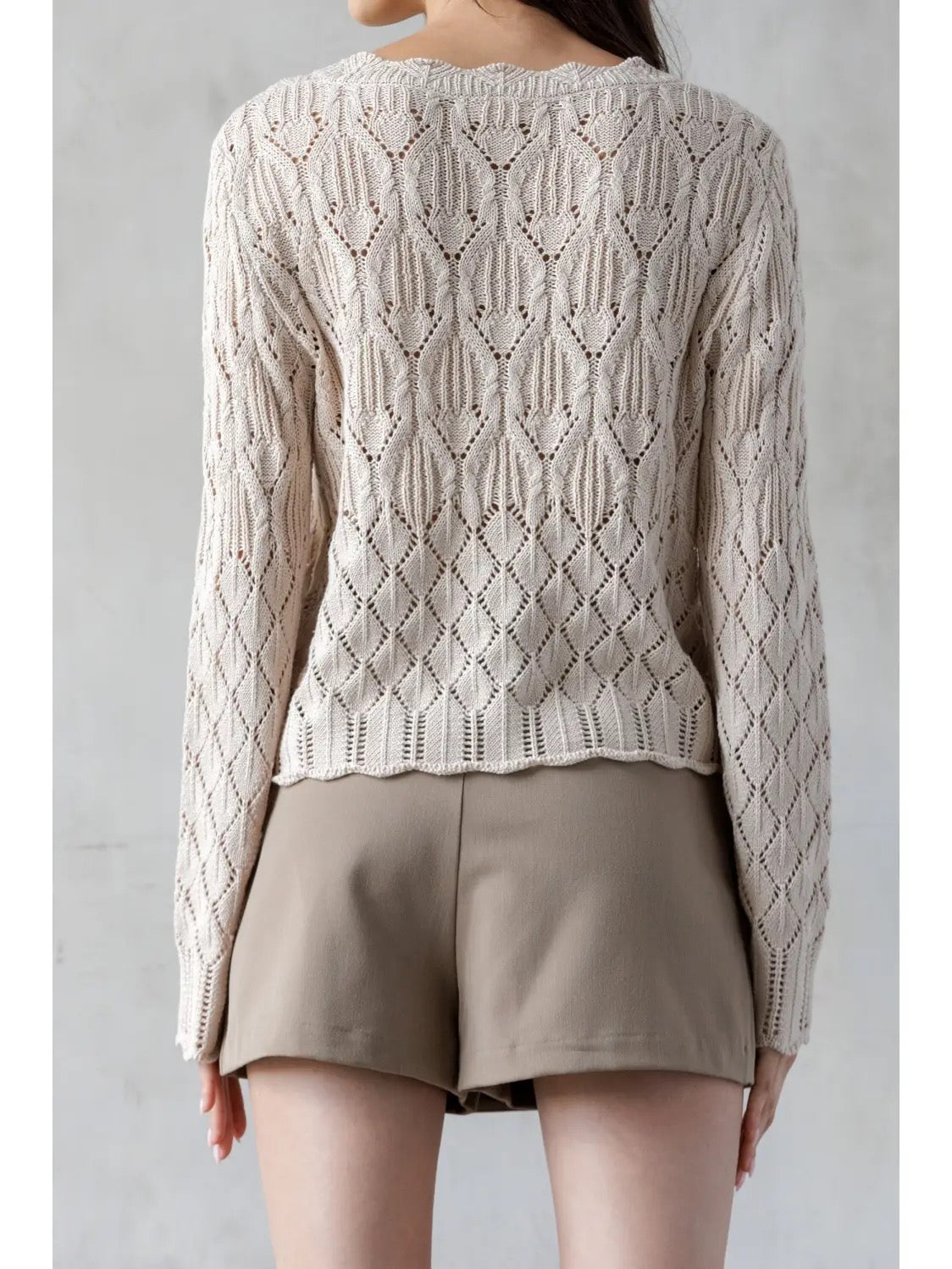 Beige Mini Skort