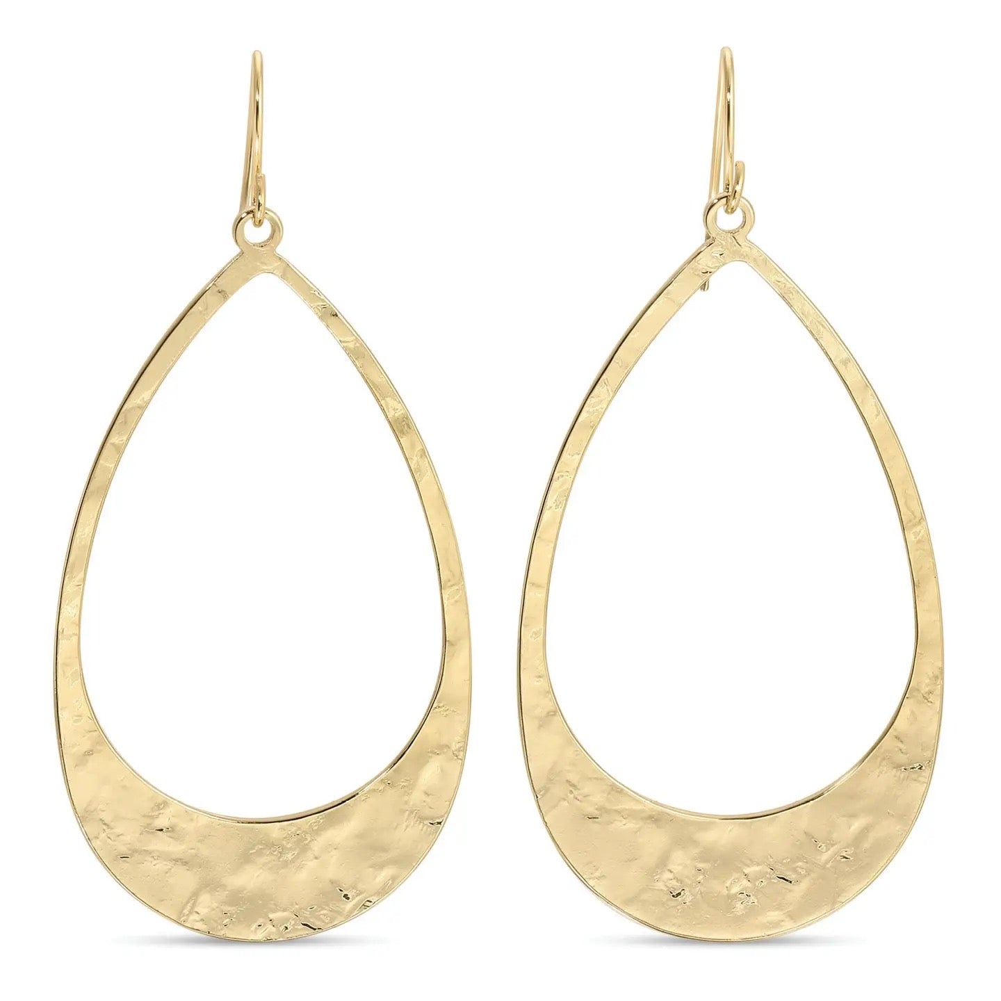 Splendid Iris Long Contemporary Teardrop Earrings