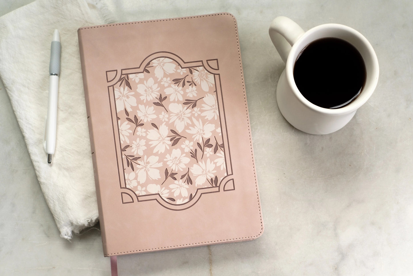 NASB Light for Life Study Bible - Bouquet Blush