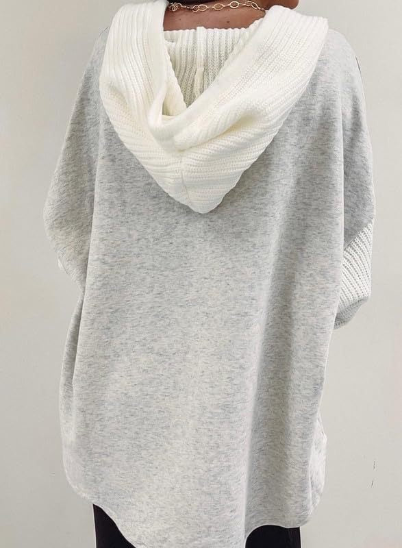 Gray Button Down Hooded Jacket