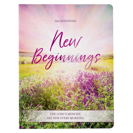 New Beginnings Pink Floral Devotional Soft Cover