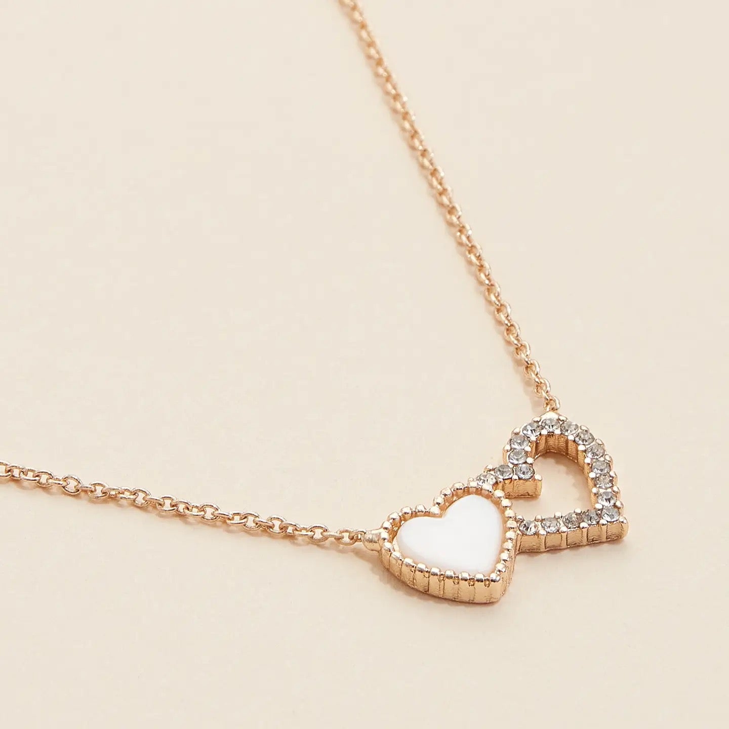 Heart Shell Charm Necklace