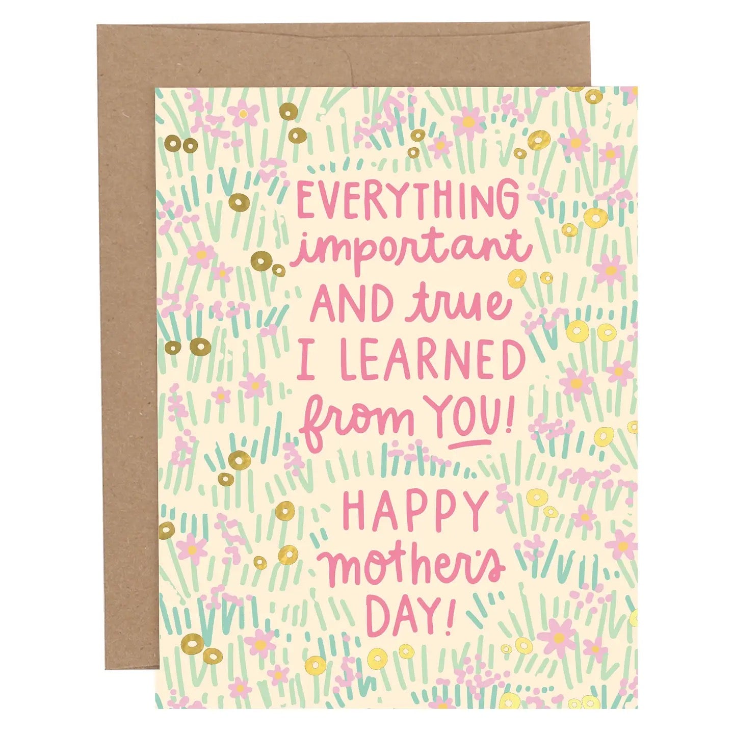 Important & True Mother's Day Card