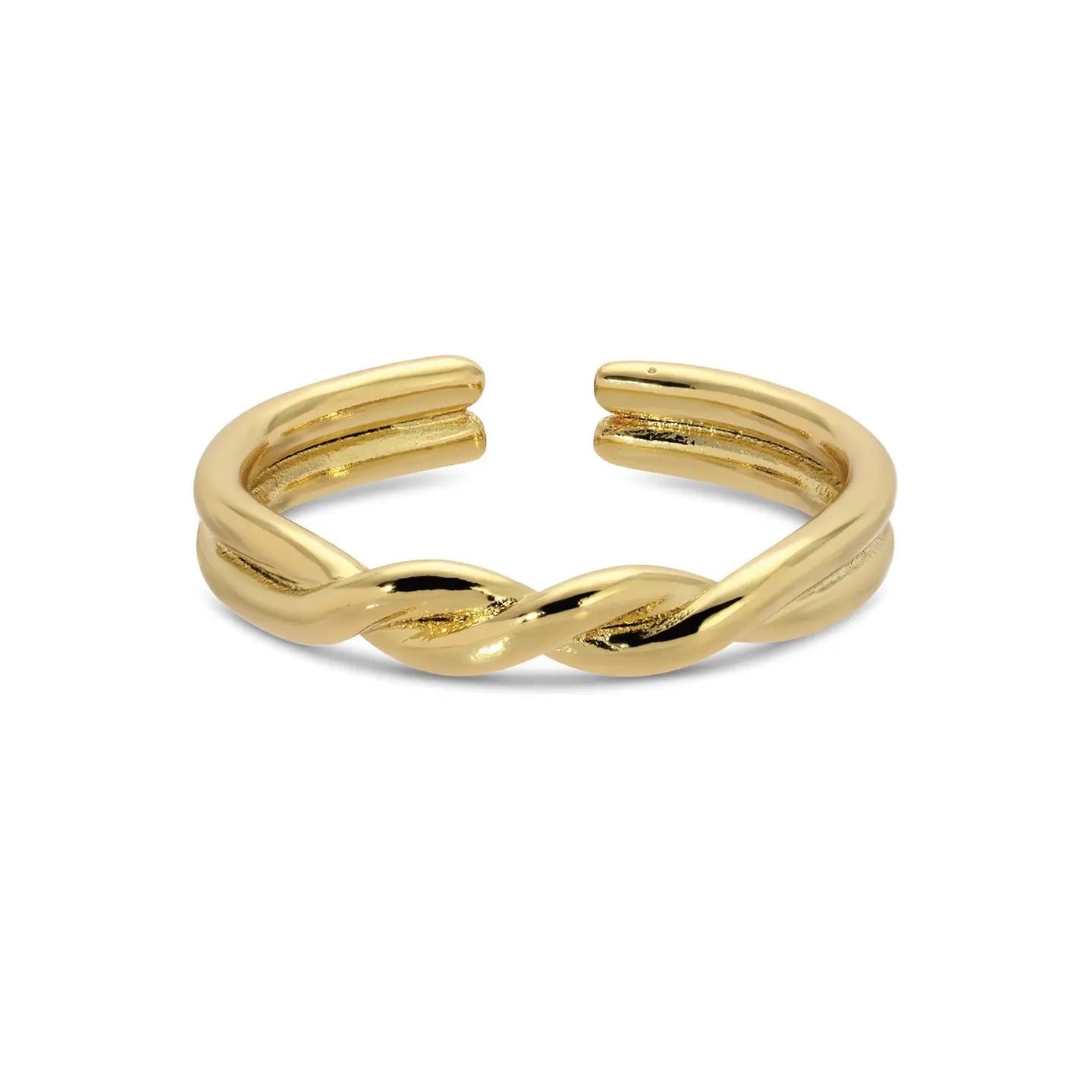 Splendid Iris Simple Twist Adjustable Ring