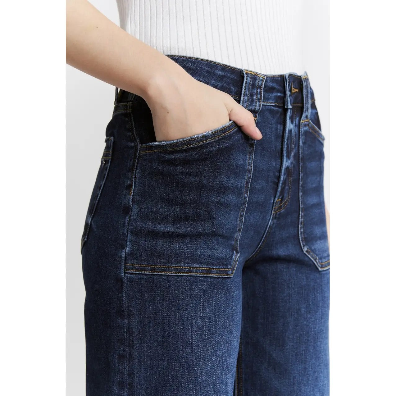Mica High Rise Wide Leg w/ Patch Pocket