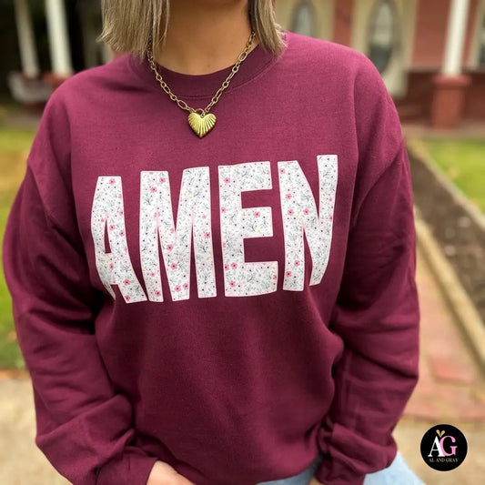 Floral Amen Sweater