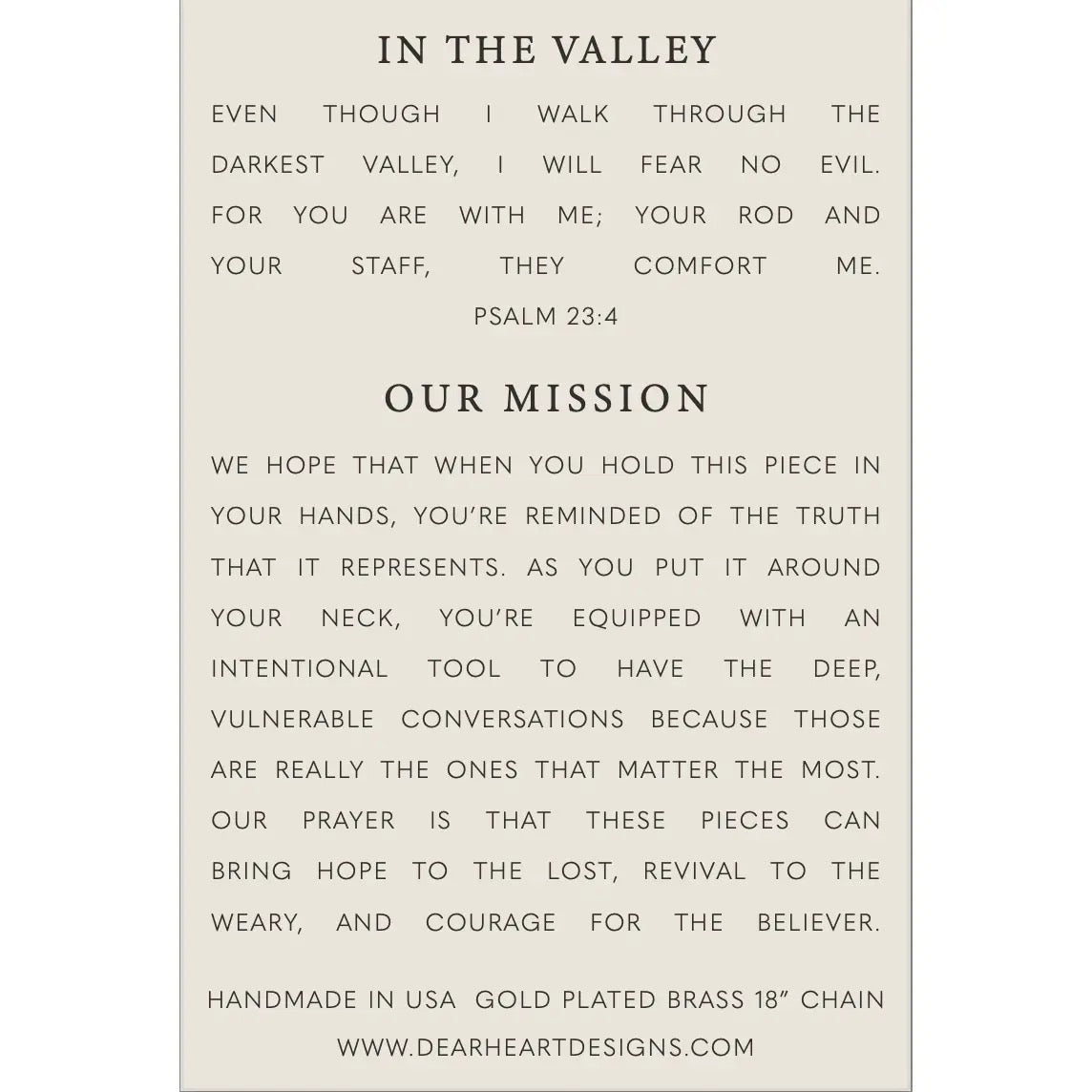 In the Valley Necklace