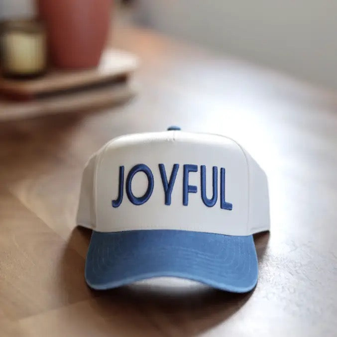 Joyful Embroidered Hat