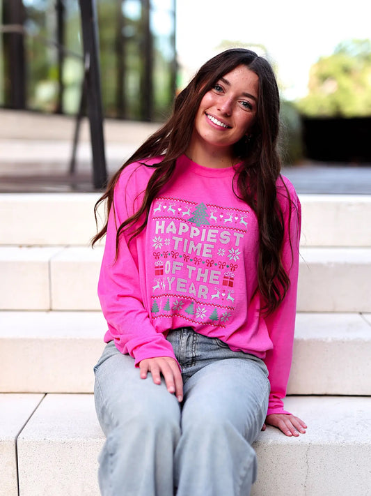 Happiest Time Of The Year Long Sleeve Tee