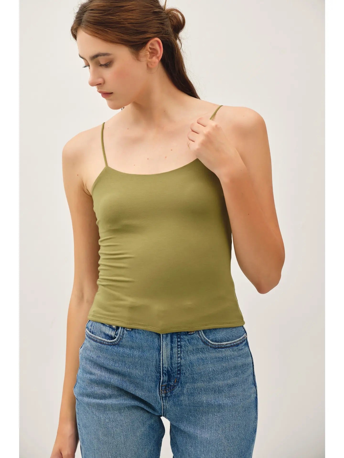 Olive Double Lined Cami