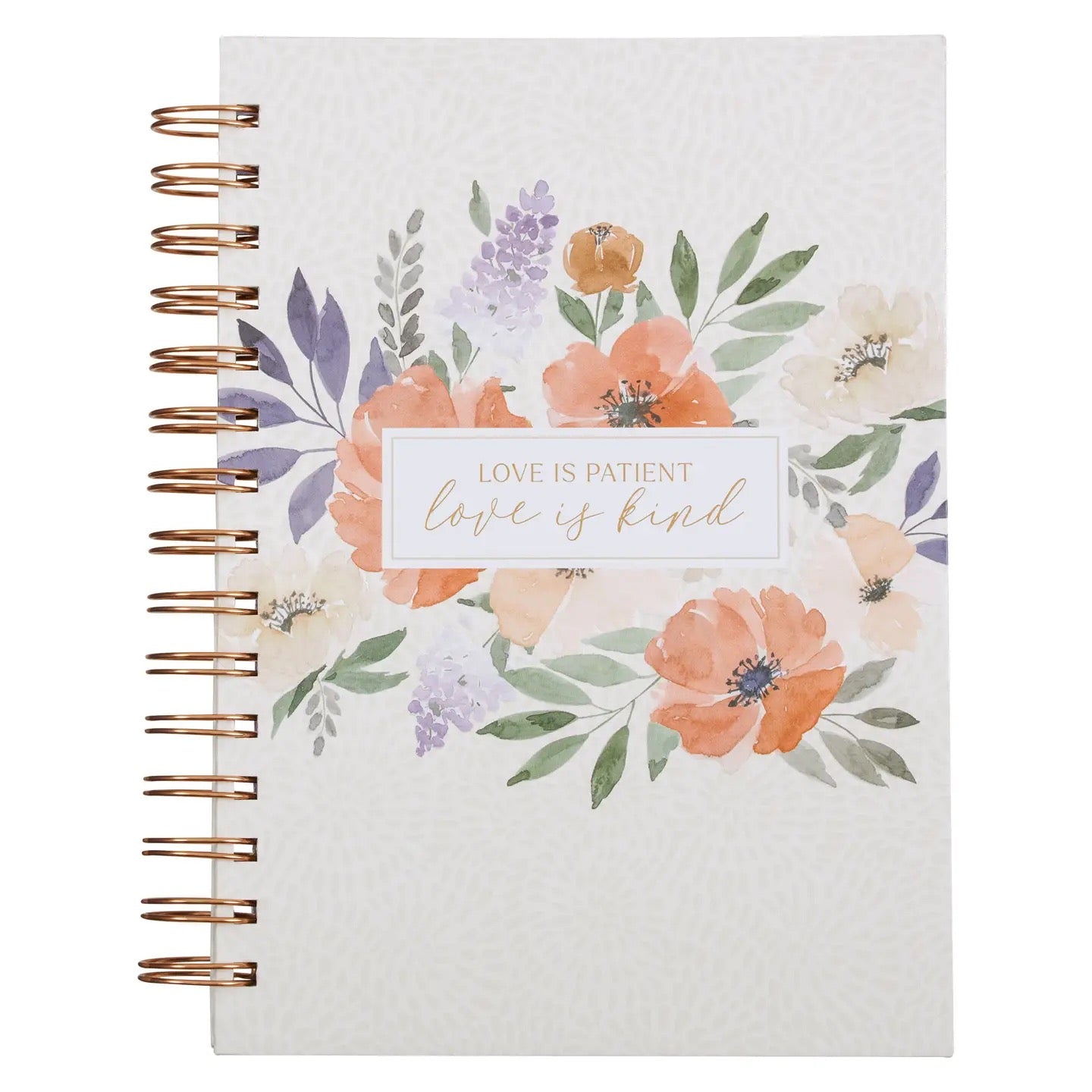 Ivory Love is Patient Spiral Journal