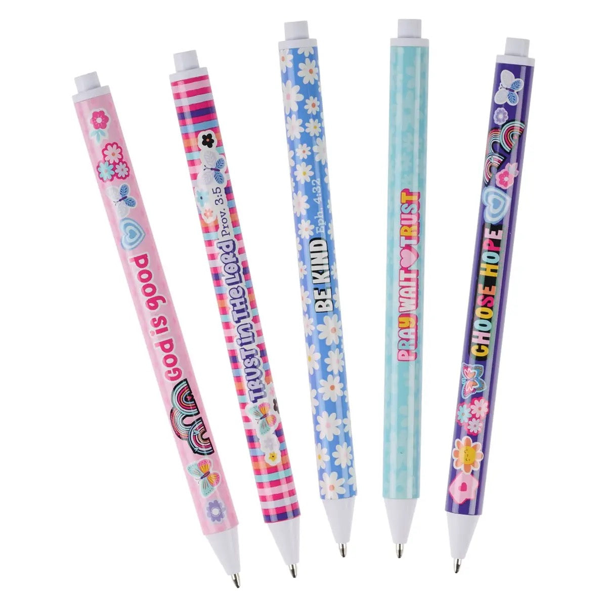 Girls Encouraging Retractable Pen Set