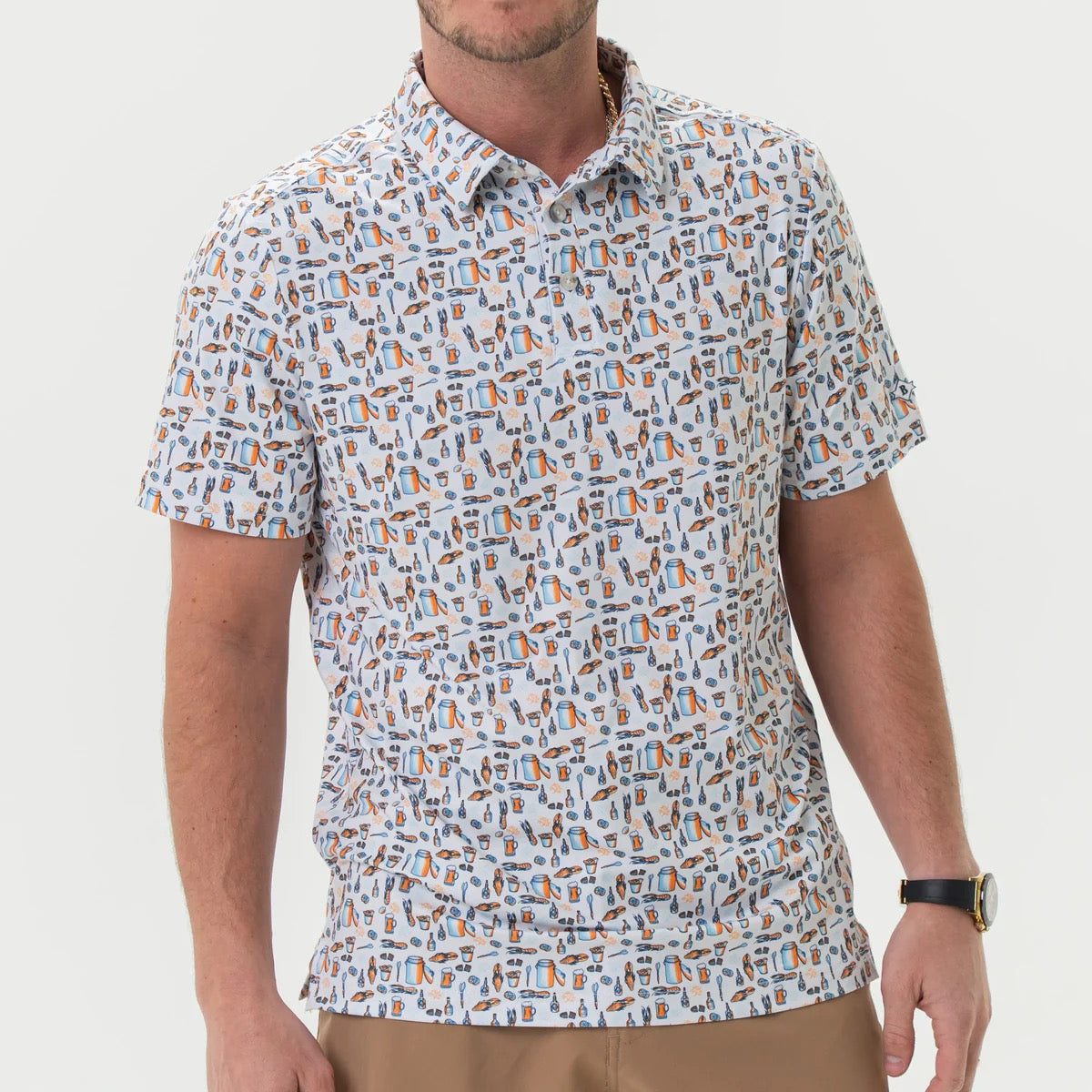 Burlebo Crawfish Boil Performance Button Up