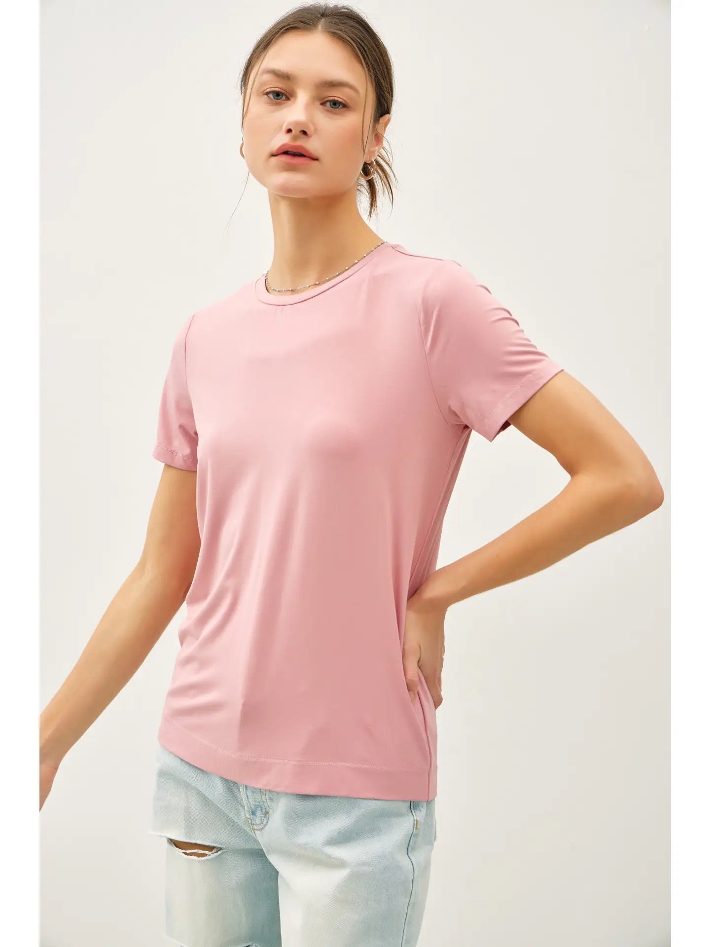 Basic Bamboo Round Neck Tee