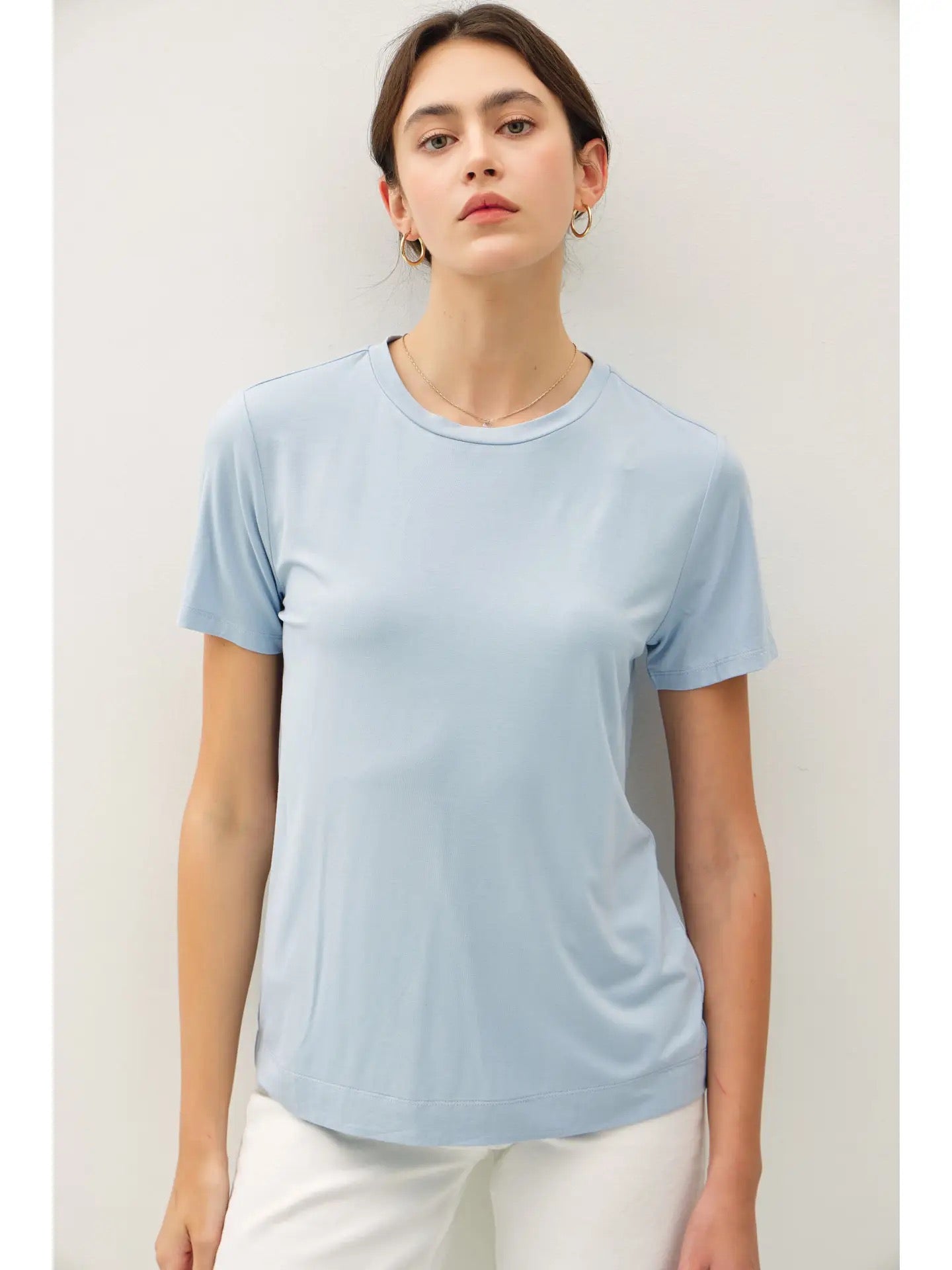Basic Bamboo Round Neck Tee