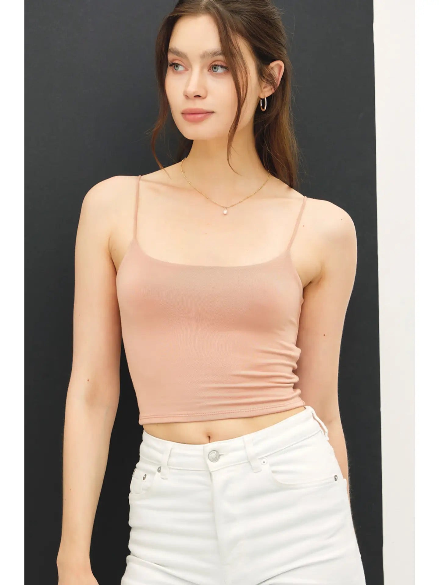 Spaghetti Strap Crop Tank