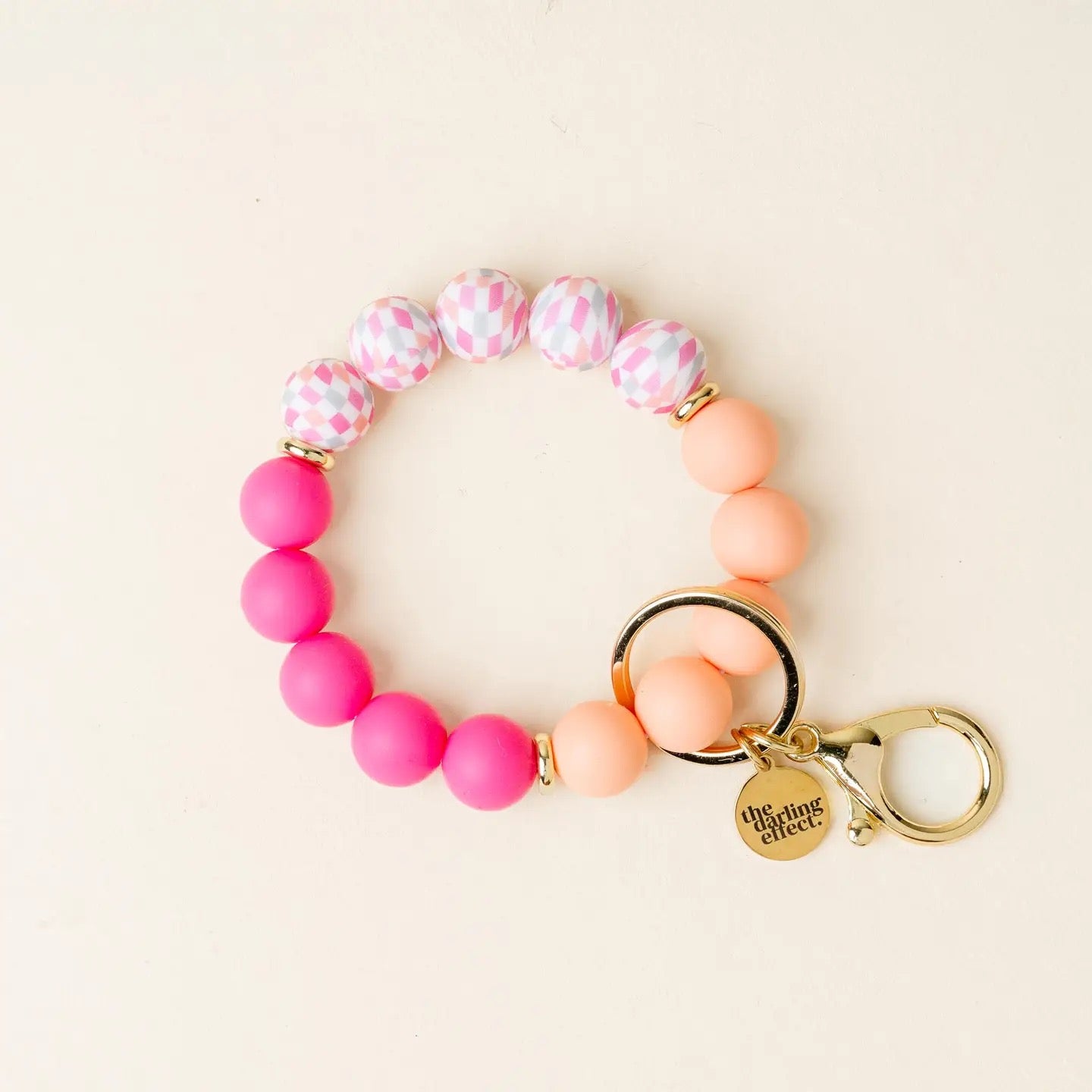 Silicone Beaded Keychain Wristlet