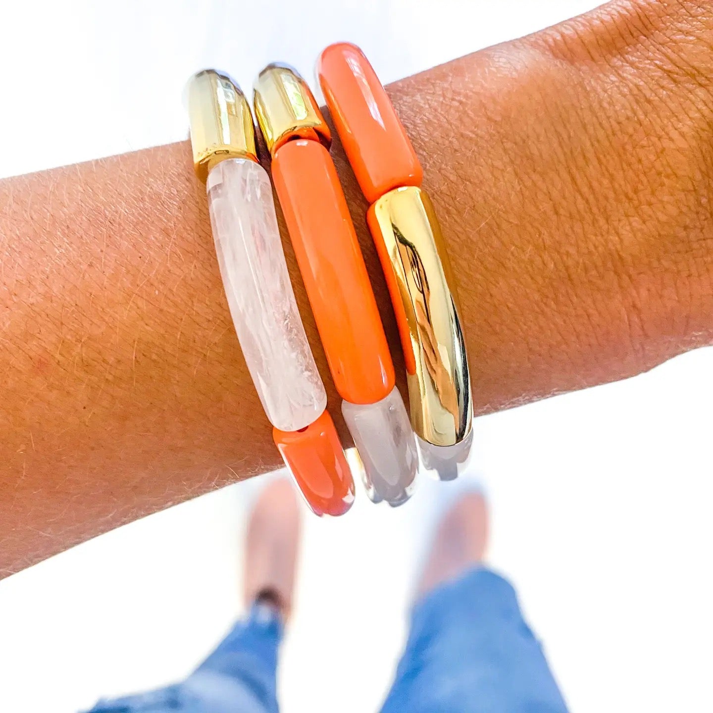Tube Bead Bracelet
