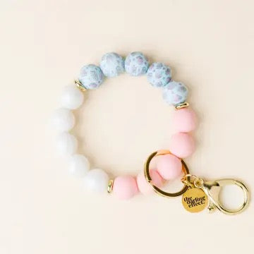 Silicone Beaded Keychain Wristlet