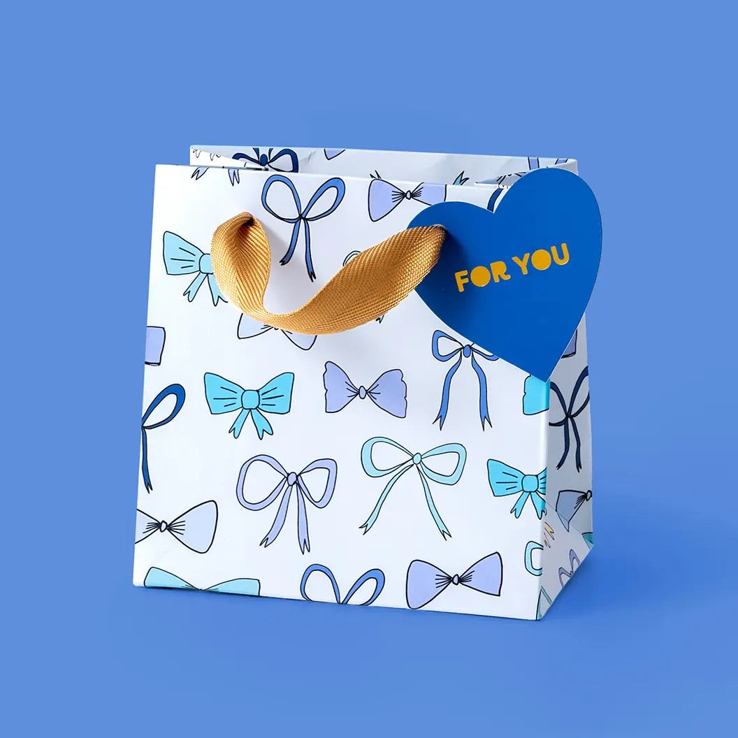 Blue Bow Gift Bags