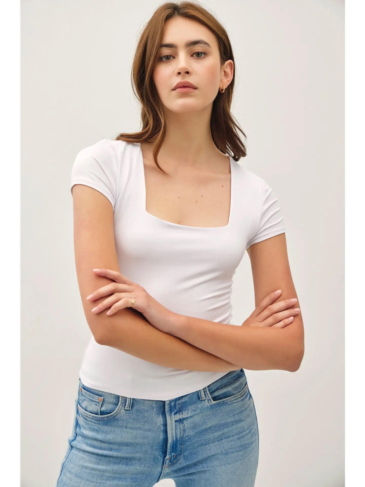 Basic Square Neck Tee