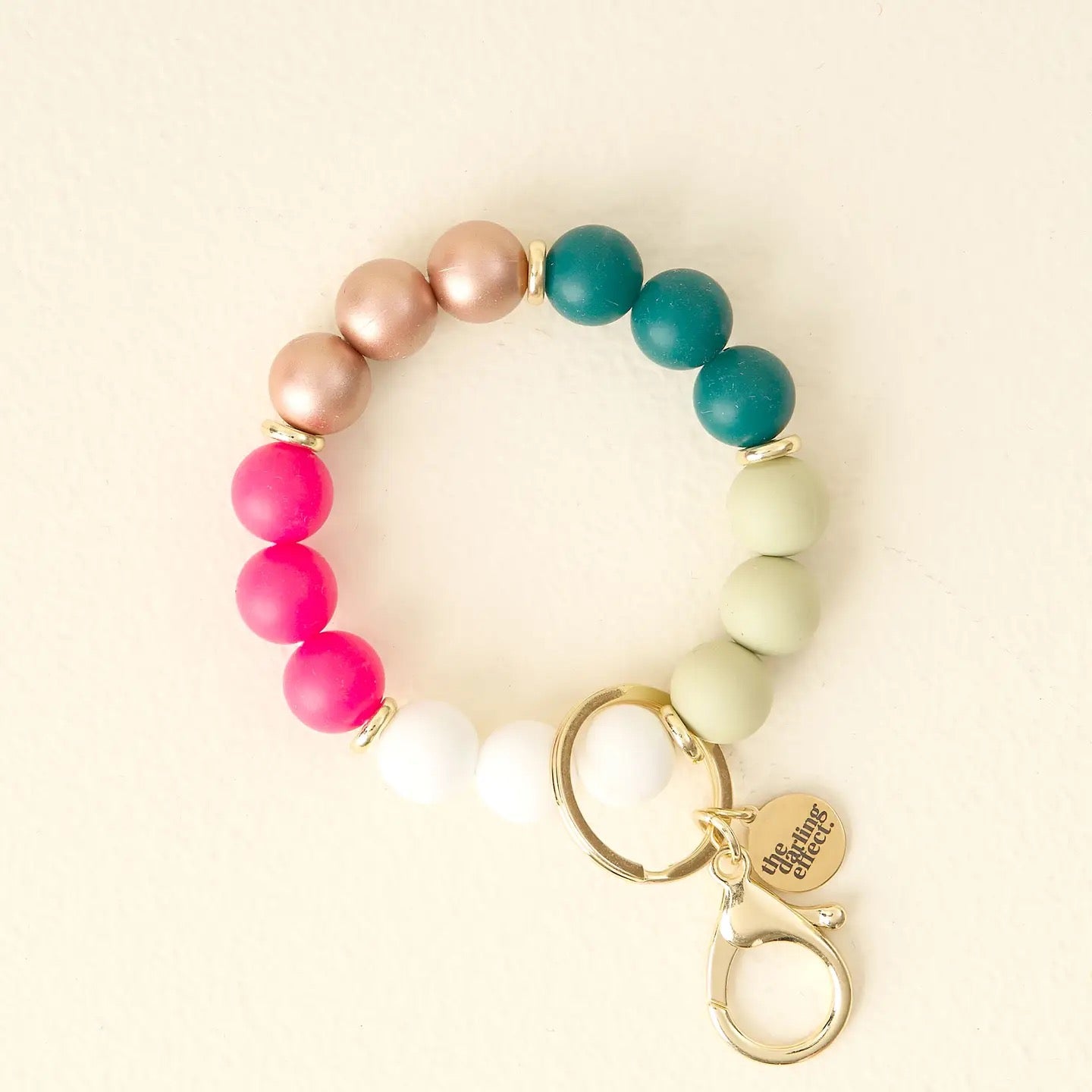 Silicone Beaded Keychain Wristlet