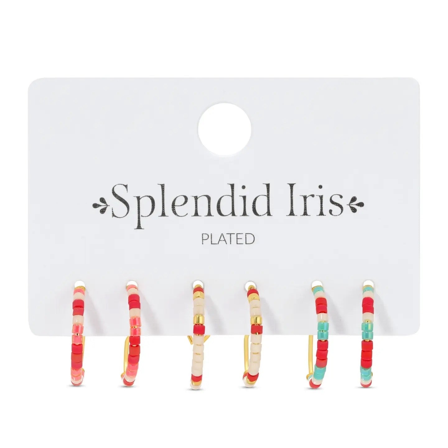 Splendid Iris Petite Beaded Hoop Set