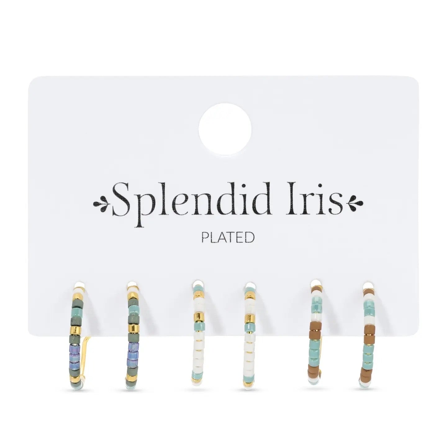 Splendid Iris Petite Beaded Hoop Set