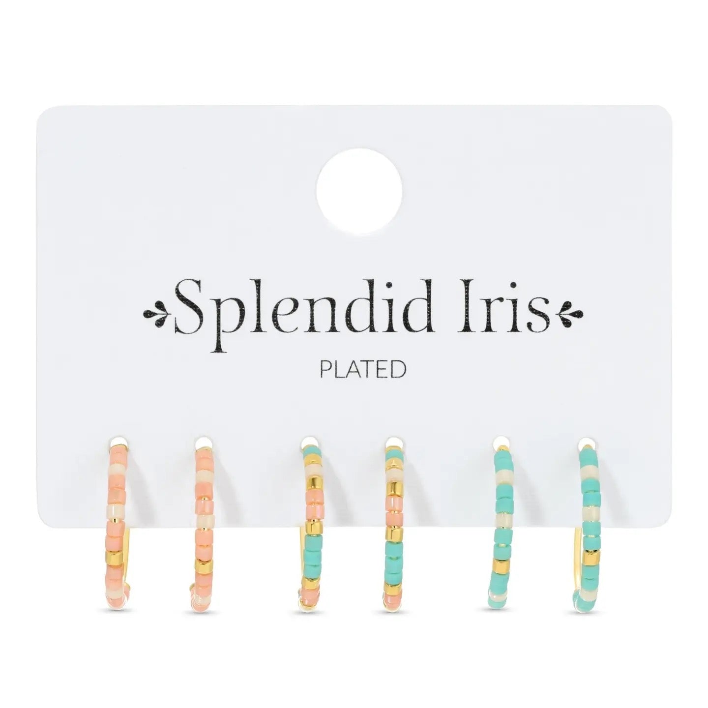 Splendid Iris Petite Beaded Hoop Set