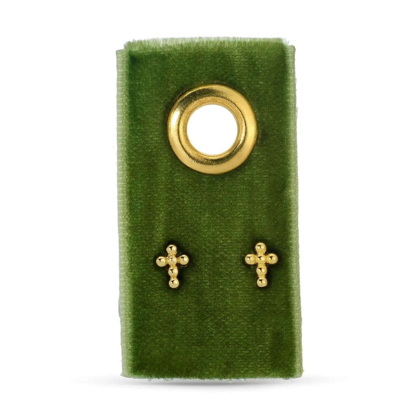 Splendid Iris Stud Earrings on Velvet Tag