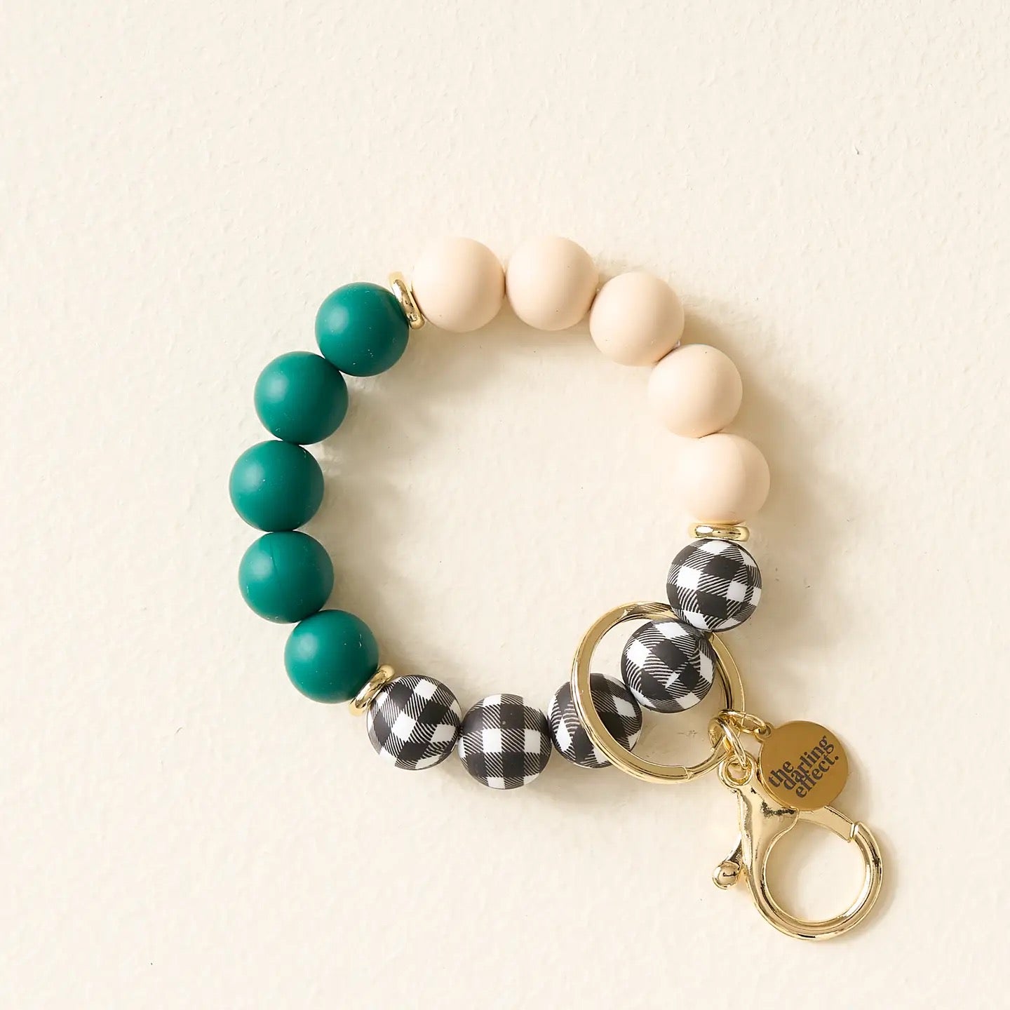 Silicone Beaded Keychain Wristlet