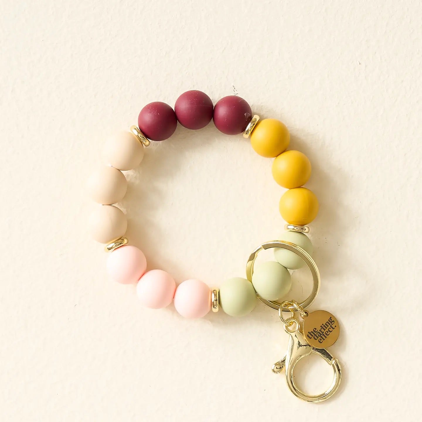 Silicone Beaded Keychain Wristlet