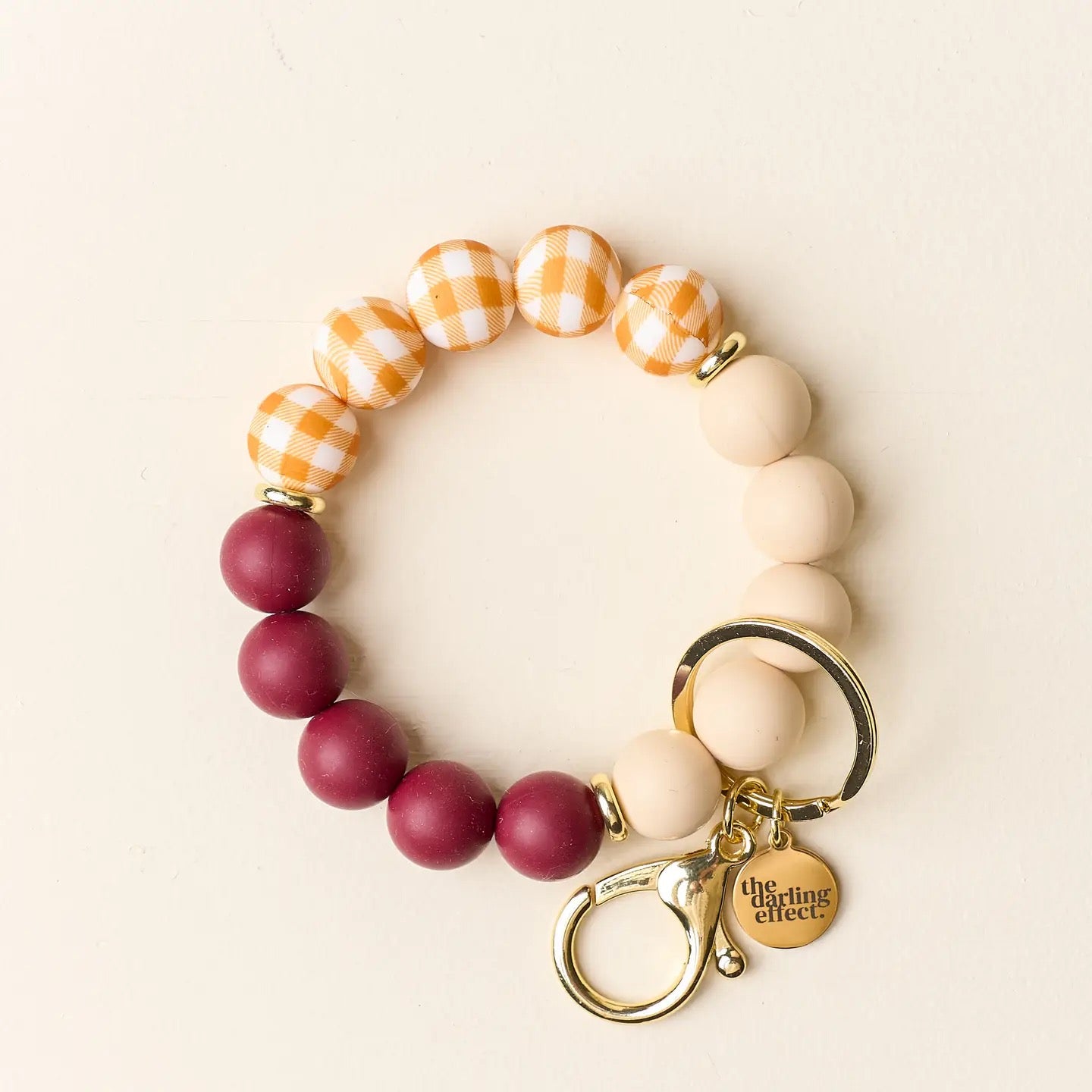 Silicone Beaded Keychain Wristlet